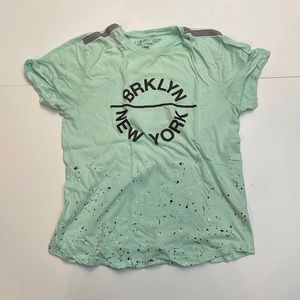 Teal Brooklyn New York T-shirt size medium